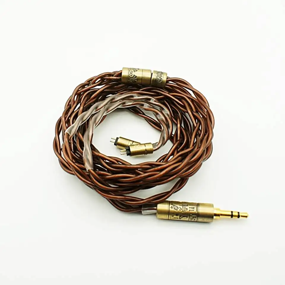 Penon Pyramid 4/6/8 Shares 2Pin 0.78mm Gold Silver Copper Alloy Audiophile Earphone Replacement IEM Upgrade Cable
