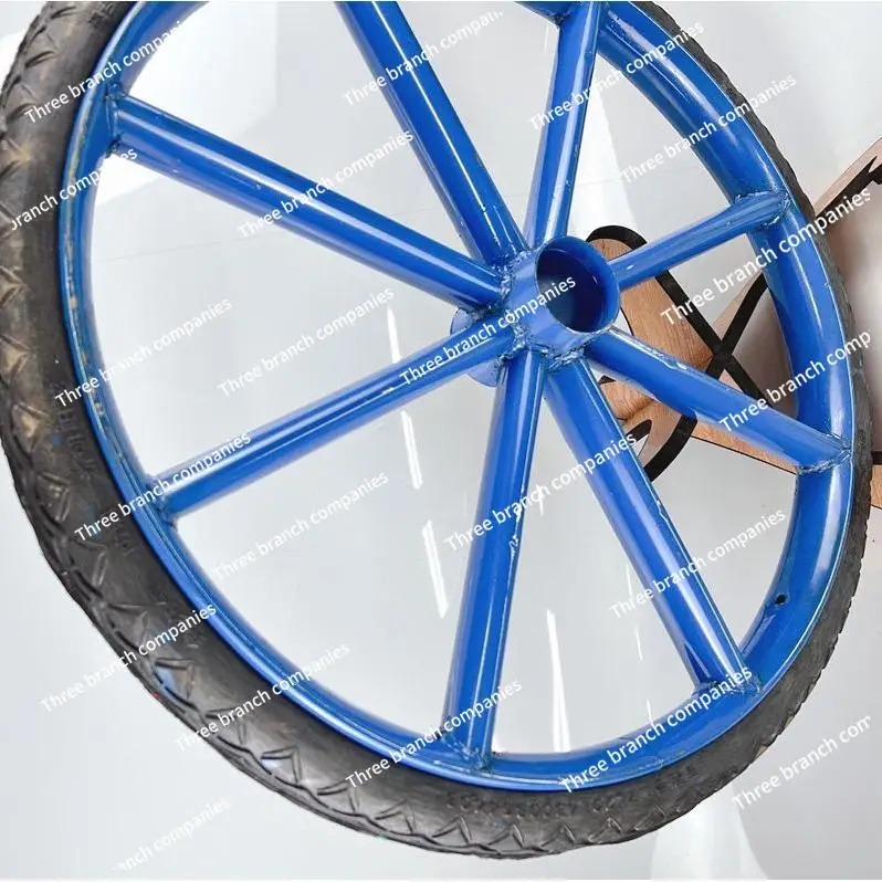 Hand Push Tool Cart, Labor Wheel, Steel Rim Solid Tire Hand Push Tire