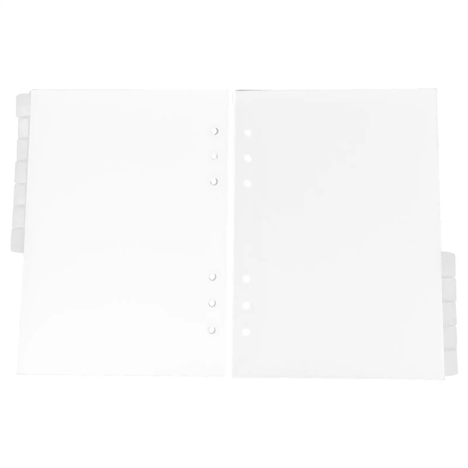 12 Pcs Binder Separator Pages Colored Dividers Translucent Index Pp Notebook Tab Indexing Flagging Referencing Notebooks Files