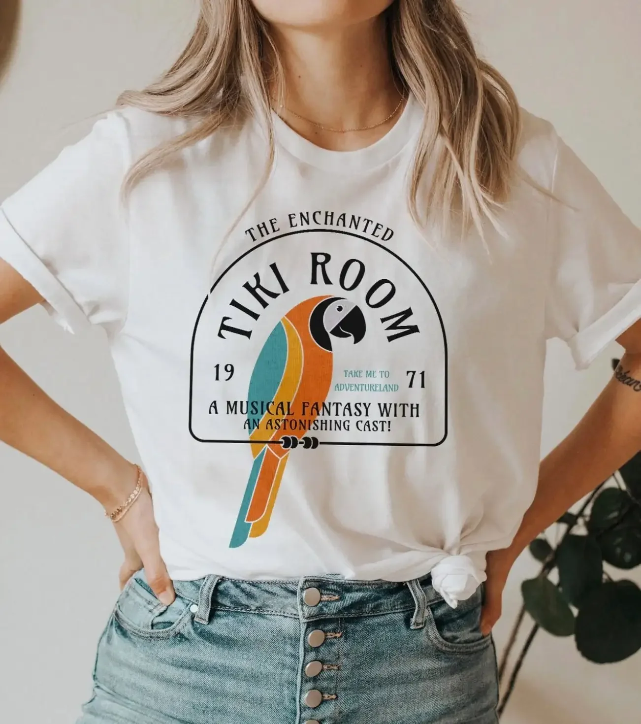 Enchanted Tiki Room Bella Canvas Jersey T Shirt