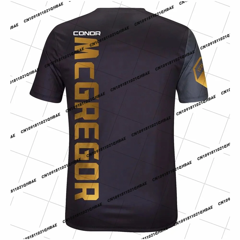 MMA 329 Fighting Night New Conor McGregor Retro Boxing Octagonal Cage Sports Men Tshirt Oversized Quick-dry Training Fitness Top