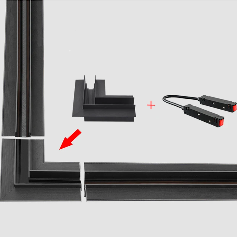 Modern Magnetic Track Light Smart Whole Set Led Track Lights Aluminum Flood Grille Spot Light Rails Ceiling System Indoor Track