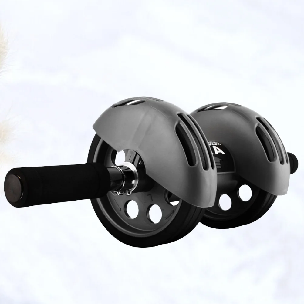 

2 Wheels Exercise Ab Wheel Durable Ab Roller with Non Slip Handles Auto Rebound Training Tool for ABS Arms Back
