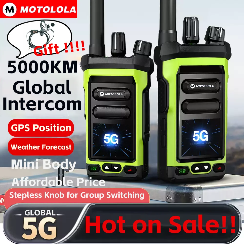 4G LTE Mini Android Walkie Talkie PTT Long Range 5000Km Intercom Sim Card Compatible POC-Global Radio
