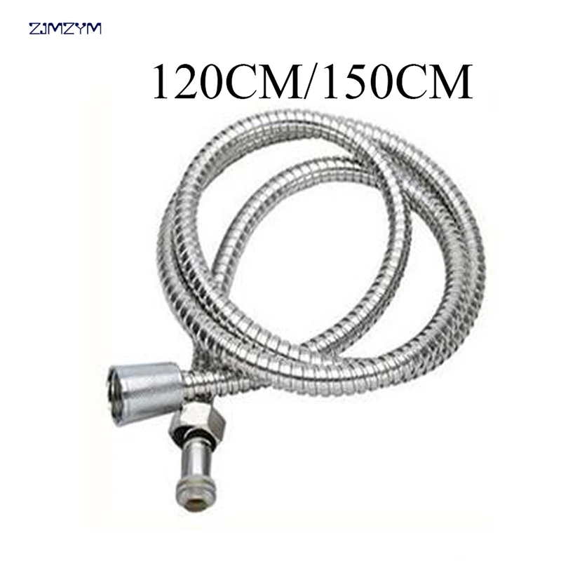 1.2M/1.5M Shower Hose Stainless Steel Bathroom Shower Replacement 1/2 Inch Flexible Hose/Pipe Explosion-proof Pipes