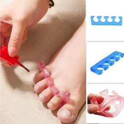 1pair Soft Silicone Finger Toe Separator Manicure Pedicure Tool Nail Art