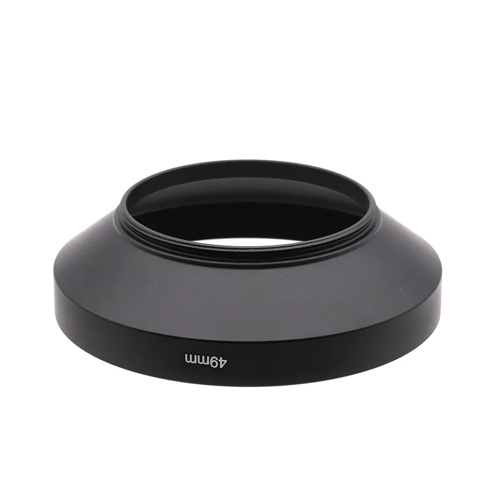 Metal Lens Hood 39-82mm Multi-Size, Universal Screw-in Hood for Canon Nikon Sony DSLR Mirrorless, Anti-Glare Wide Angle Shade