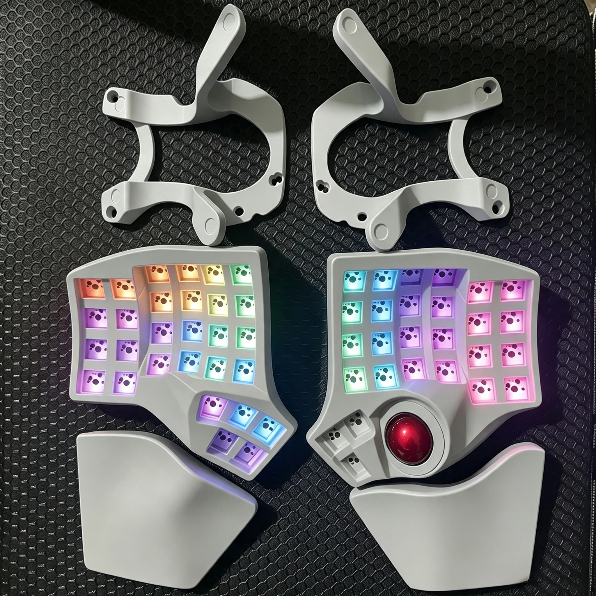 Charybdis MK2 分割キーボード ワイヤレス トラックボール