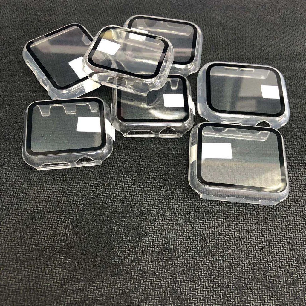 애플워치 시리즈 10 아이워치 42mm 46mm 하드 PC 프레임 범퍼 커버 + HD 슬림 강화유리 스크래치 방지 스크린 보호필름