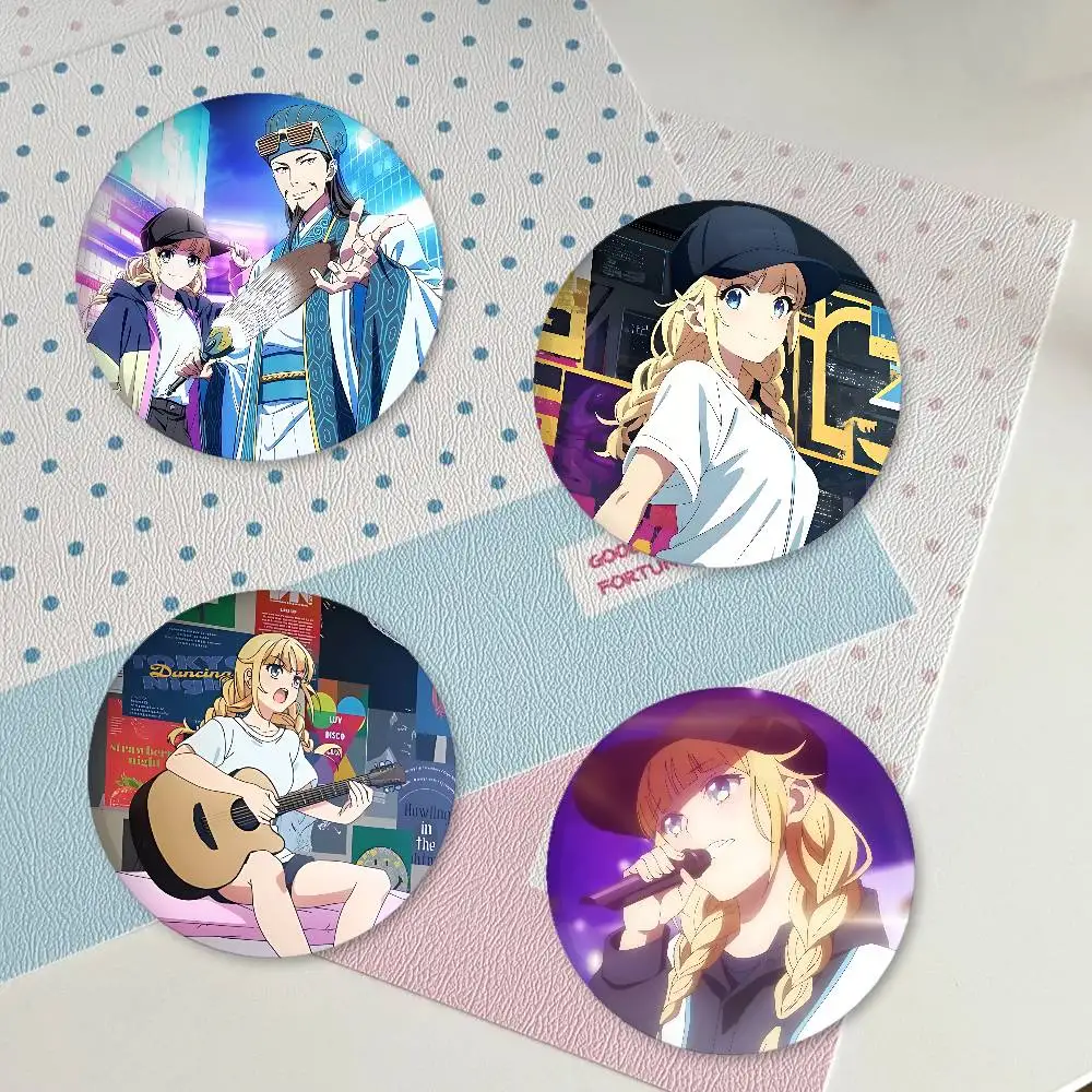 Ya Boy Kongming! Badges Fashion New Hip Hop Versatile Round Metal Badge Cartoon Pin Gift Wholesale