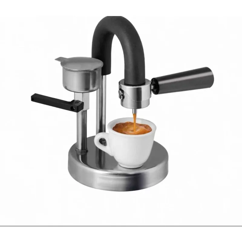 

Coffee Machine Home Open-air Office Espresso Pot Stainless Steel Manual Coffee Maker