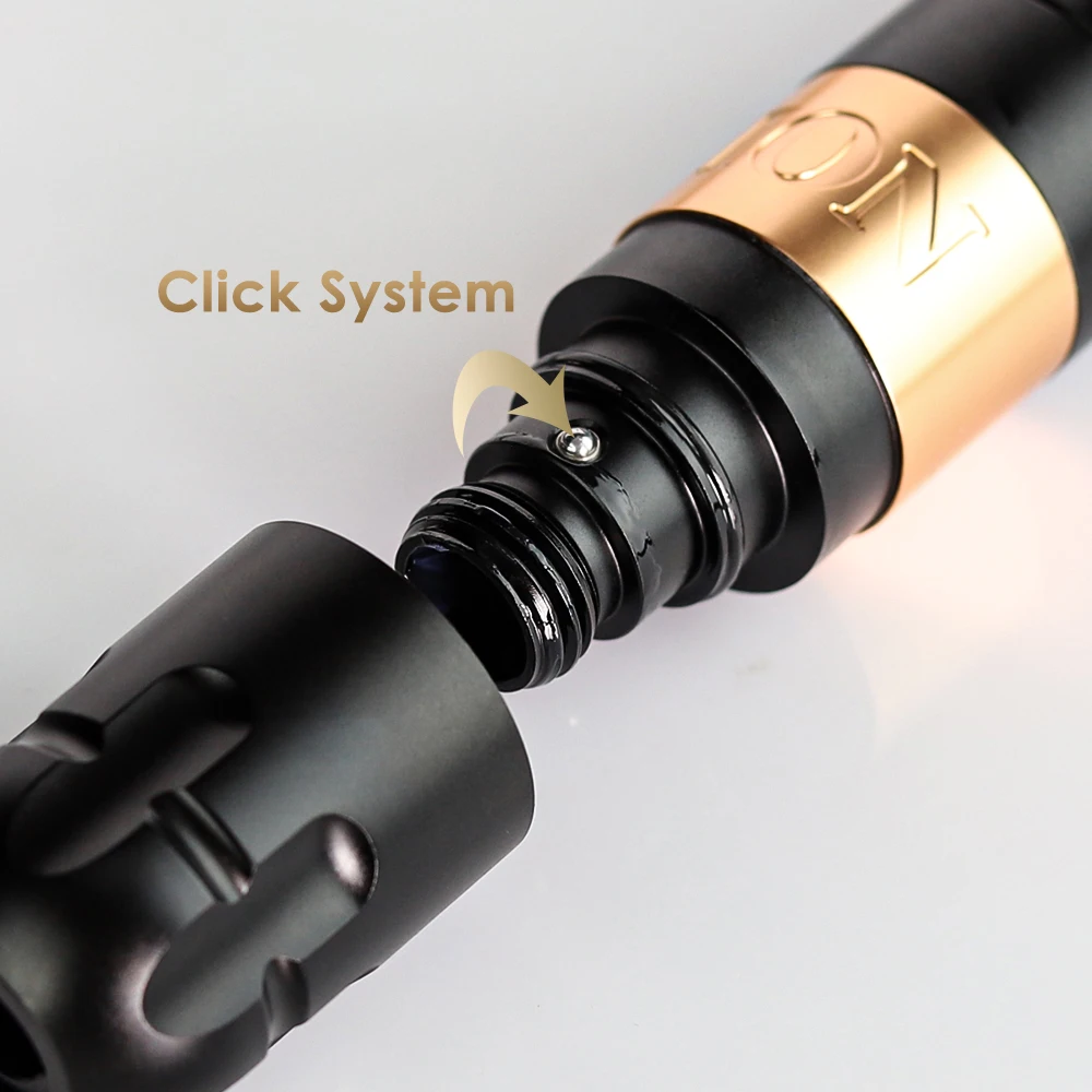 Ambition Rotary Tattoo Machine Stroke 4.0mm Permanent Makeup Pen Coreless Motor Grip 33mm RCA Interface For Body Art