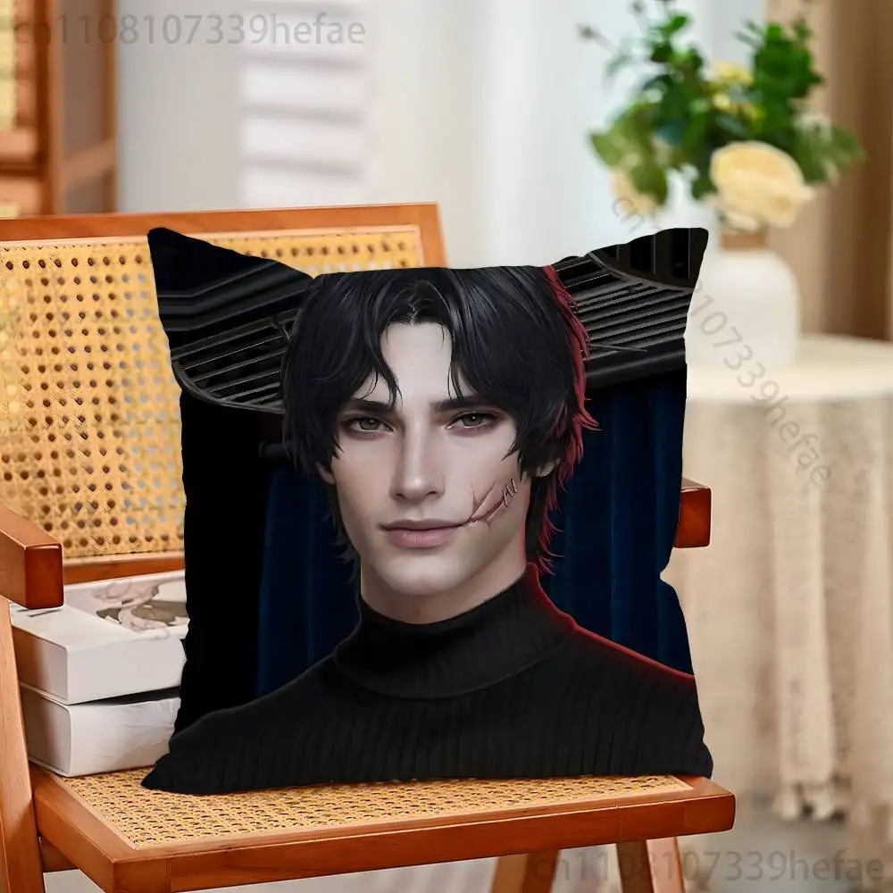 Game Romance Clubs Kissenbezüge für Schlafzimmer, Wohnzimmer, Sofa, Heimdekoration, Polyester-Kissenbezug mit Reißverschluss – Detail 1