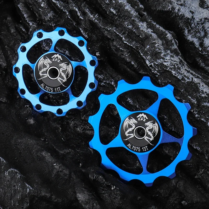 MUQZI Fiets Achterderailleur Neuswiel 11T 13T Katrol Gids Roller MTB Road Fiets Aluminium Idler