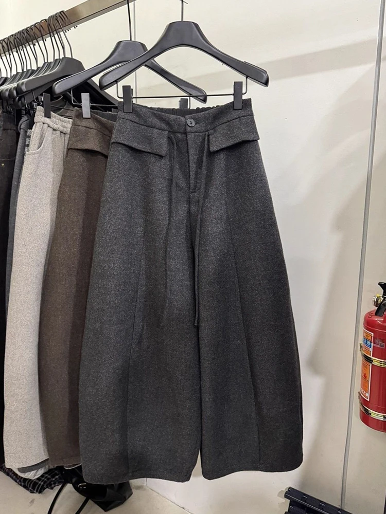 

Ay Брюки с высокой талией и широкими штанинами, женские повседневные прямые брюки, осень-зима, новые утягивающие корейские брюки