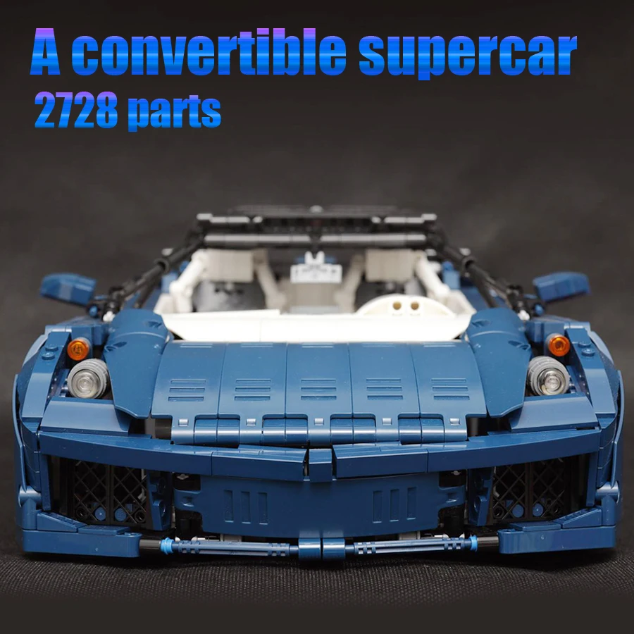 Supercar convertible MOC 2728 Lambor, jouets automobiles, 31199 pièces