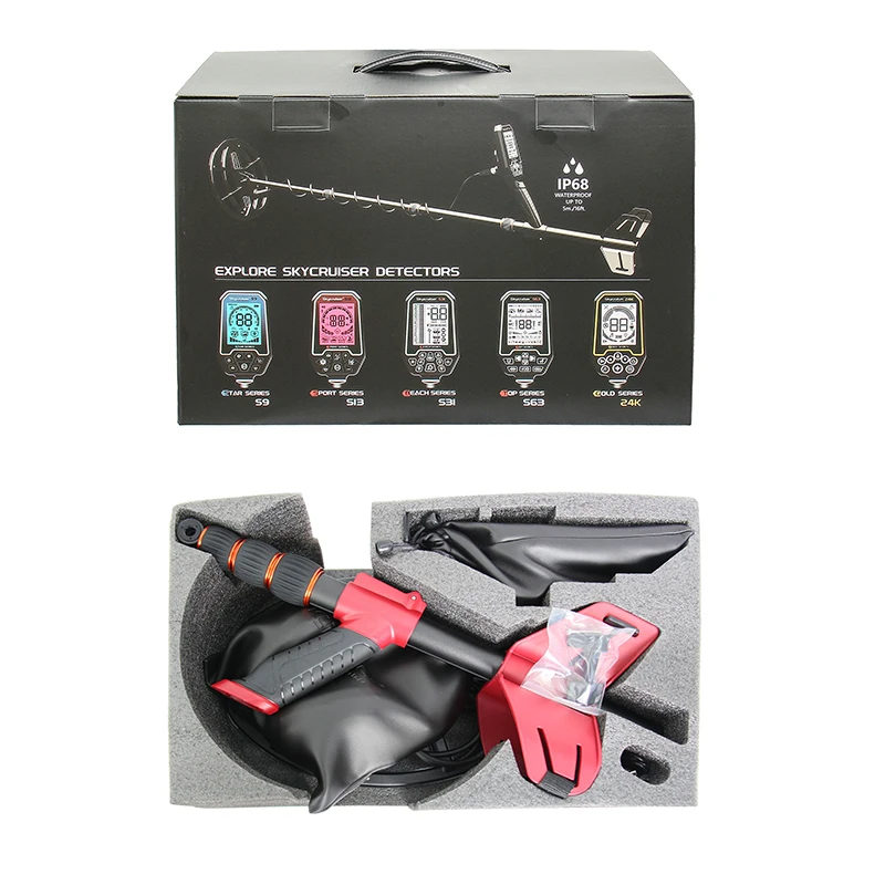 Tianxun S13 Detector de oro 3d Dispositivo de caza del tesoro subterráneo de alta precisión Detector de metales de oro multifrecuencia de cobre plateado