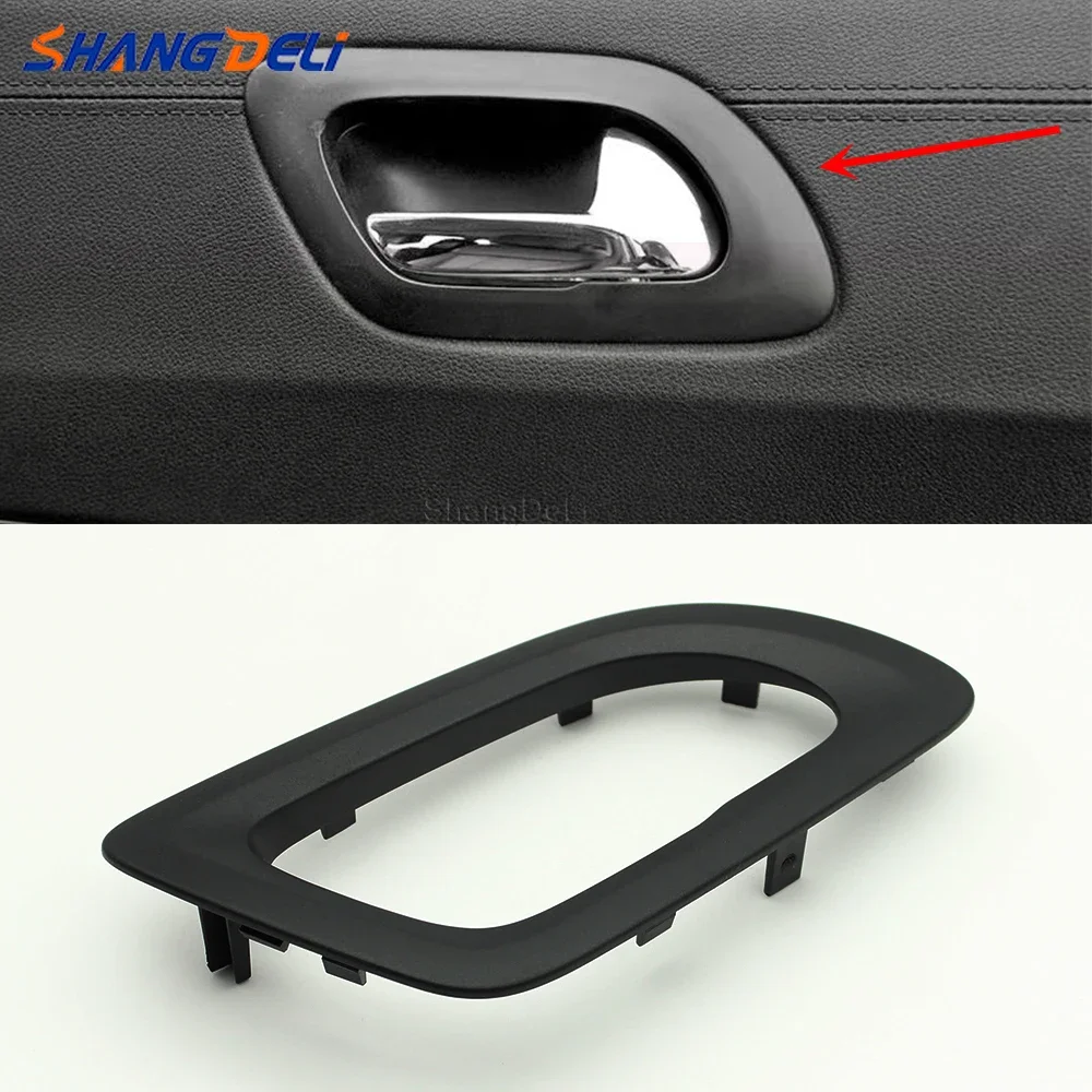 Car Right Inside Interior Handles Frame Cover Inner Door Handle Decorative Cover Compatible For Peugeot 308 Auto Accessories