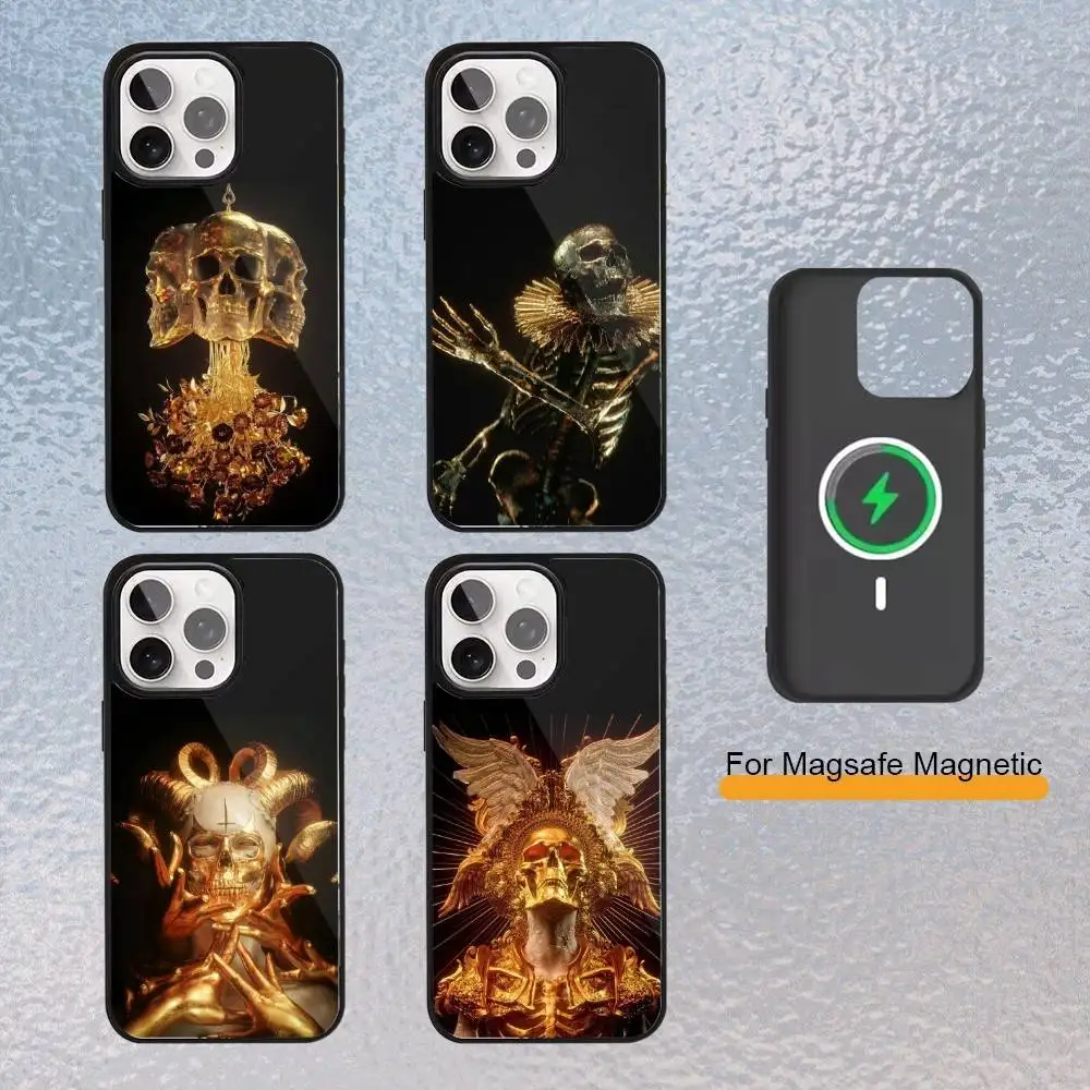 

Billelis art Phone Case For iPhone Magsafe Magnetic 17,16,15,14,13,12,11 Wireless Charging cover