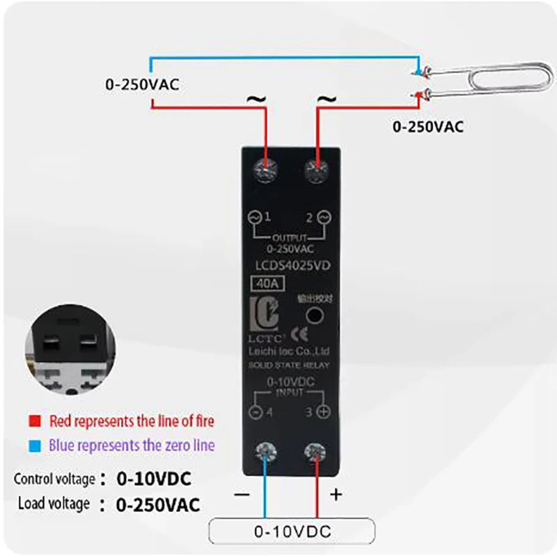 LA/VD/VF solid-state voltage regulating relay SSR2220V single-phase 25A solid 40A contact DA DC controlled AC