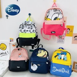 Disney Mickey New Children's Backpack Fashionable Boys and Girls School Bag Cartoon Cute Kindergarten Children's Travel Backpack