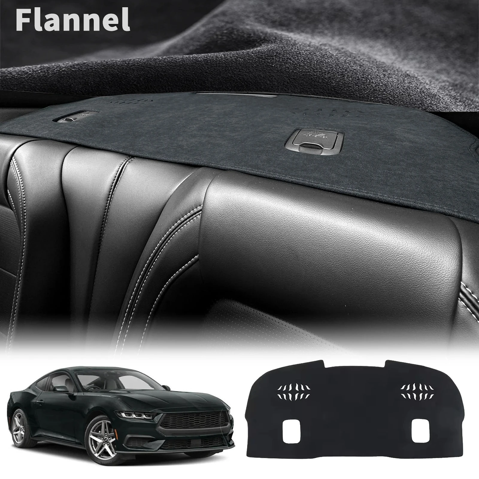 

for Ford Mustang 2024 2025 2026 Anti-Slip Car Dashboard Mat Sunshade Protective Carpet Dash Mat Dashmat Accessories
