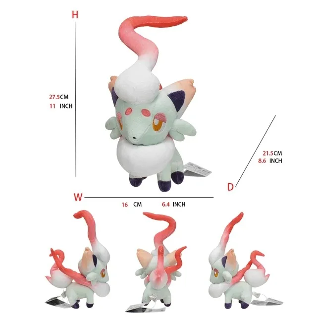 Pokémon Großes Plüschtier, Erd-Schildkröte, Huangyan-Wolf, Soloya, Feurdrache, Spielzeugpuppe, Plüschtier Chi – Detail 12