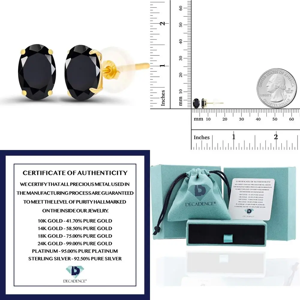 Genuine Birthstone Oval Stud Earrings in 14K Gold for Women - Hypoallergenic, Natural or Created Stones, 6x4mm Size