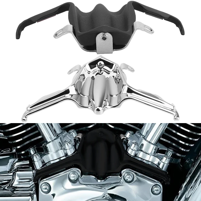 

Motorcycle Chrome Engine Tappet Block Accent Cover For Harley Twin Cam 99-17 Touring Softail Road Glide Tri-Glide Blackline