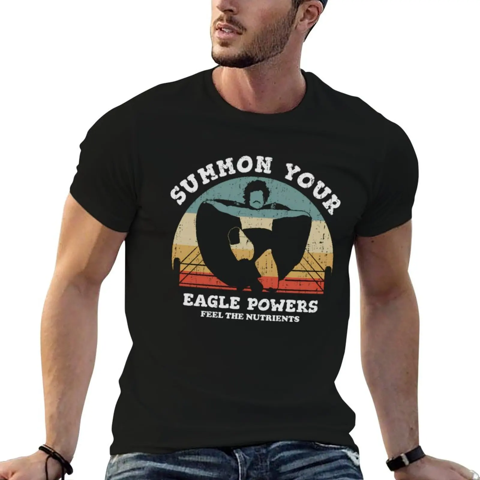 Summon Your Eagle Powers - Nacho Libre T-Shirt Basic Simple Casual Short Sleeve Tee