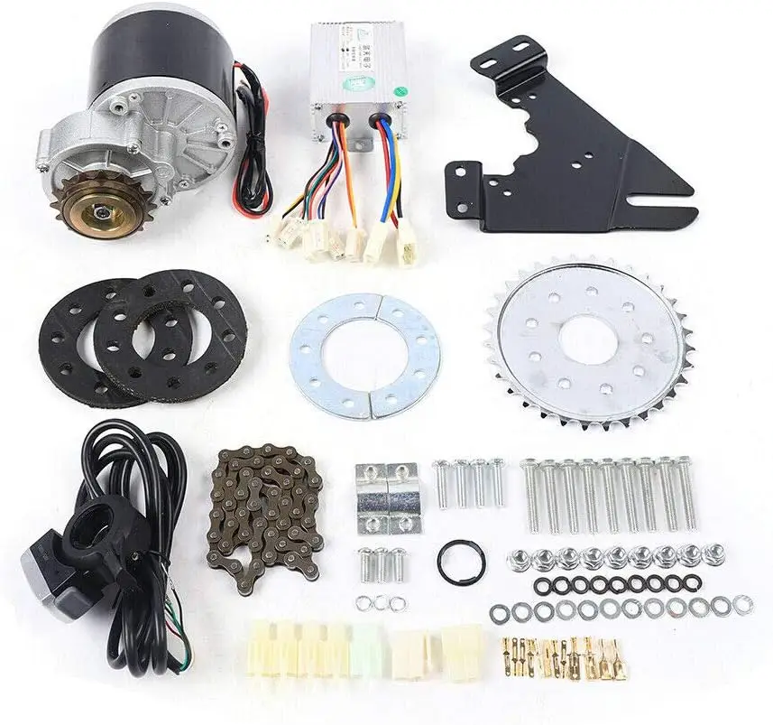 

36V 350W Brushed E-Bike Conversion Kit Rear Hub Motor Electric Bicycle Retrofit Set