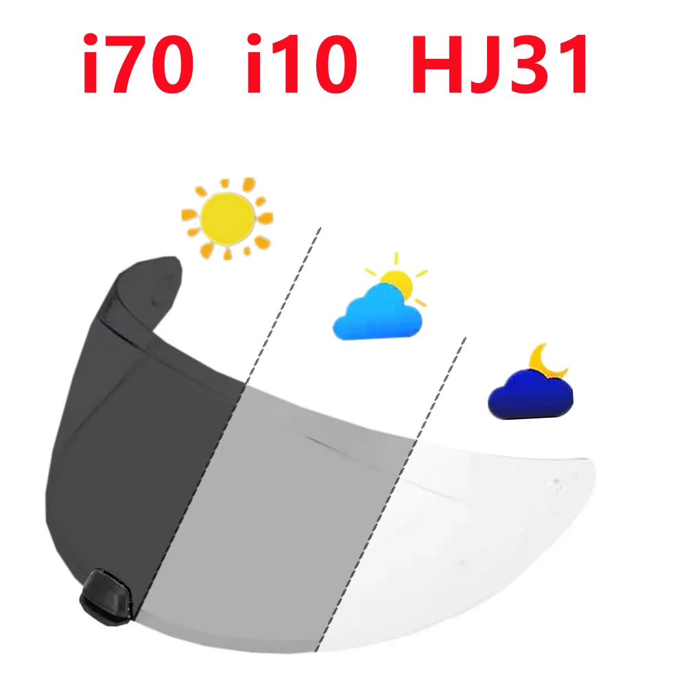 Photochromic Visor for HJC i70 i10 HJ31 Helmet Face Shield Anti Fog Viseira Capacete Replacement High Clarity Anti Fog UV Cut