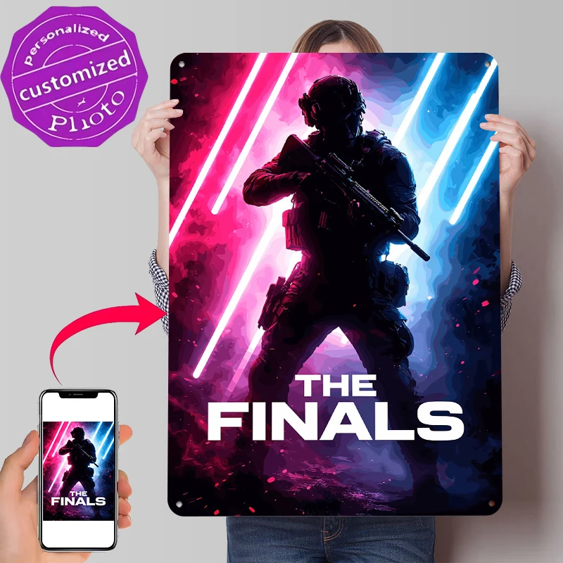 The Finals Game Printed Poster Customized Wall Art Retro Vintage Metal Tin Signs for Living Room Decoration Home Decor Items