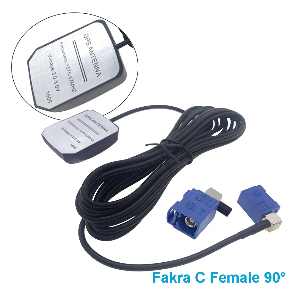 RG-174 Car GPS Antenna Fakra C Female Straight/Right Angle Jack RG174 Cable GPS Position Locate Receiver Antenna Aerial Adapter