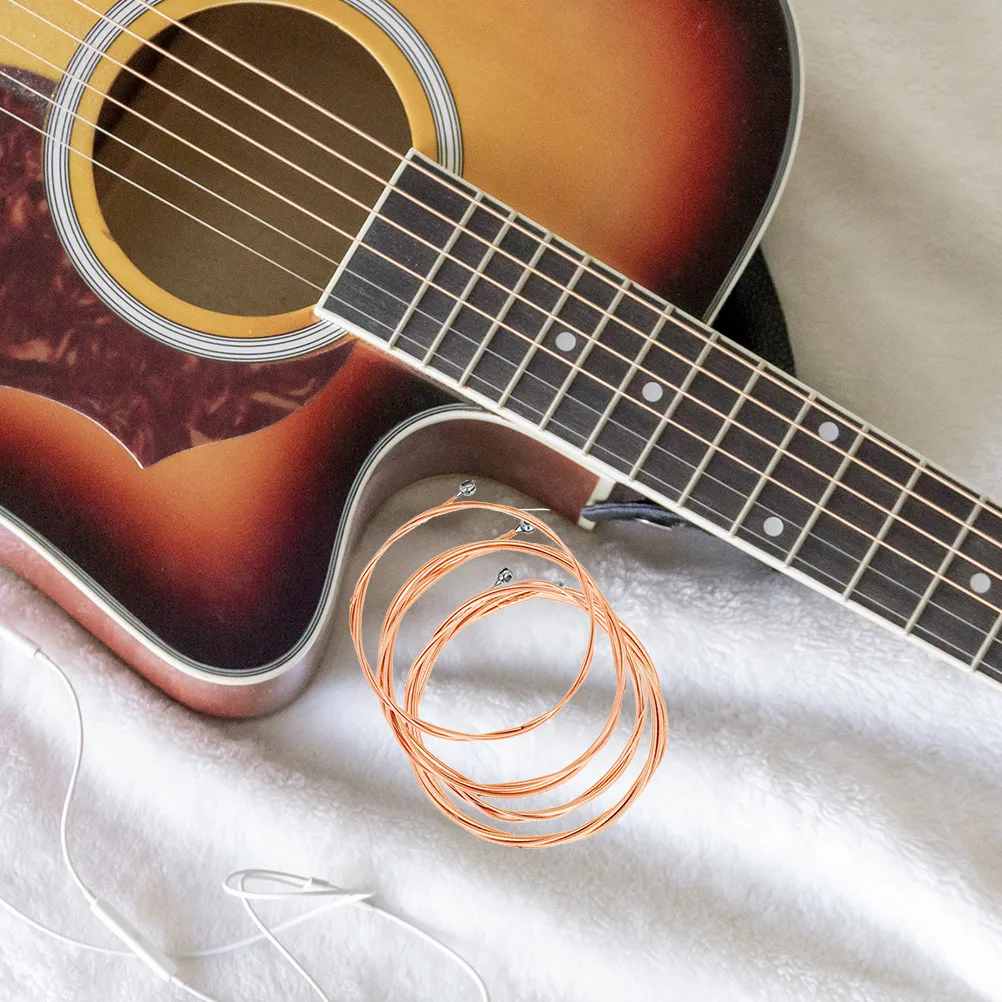 

4 Pcs Bass Strings Set Hexagonal High Carbon Steel Coated Durable Smooth Tone Beautiful Sound Guitar Accessories