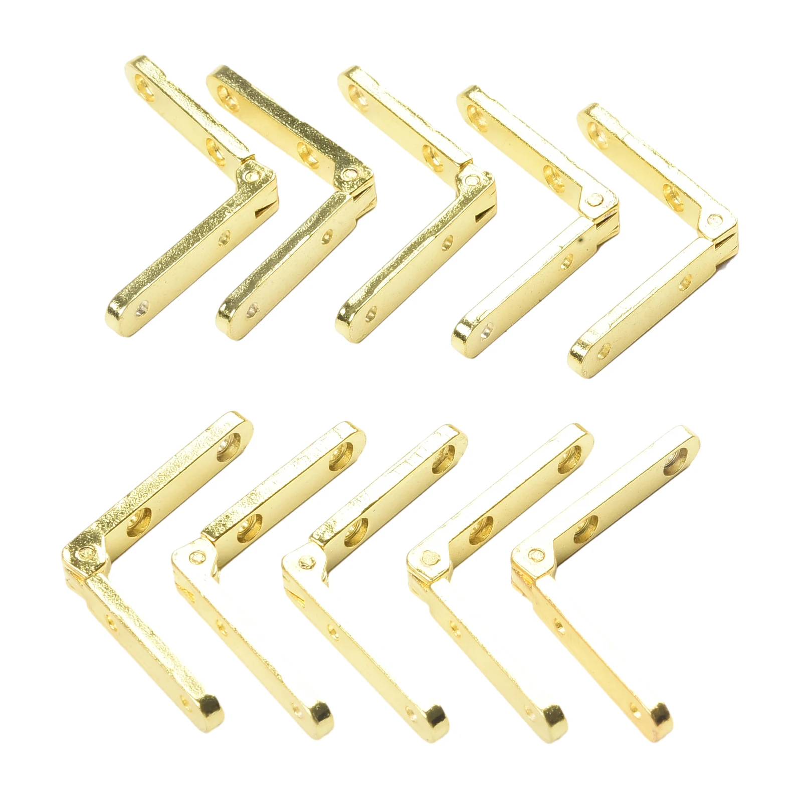 AAAA10PcsZincAlloySpring Hinge Folding 90° Support Hinges For Wooden Box Jewellery Case Self Locking Hinges Hardware Accessories