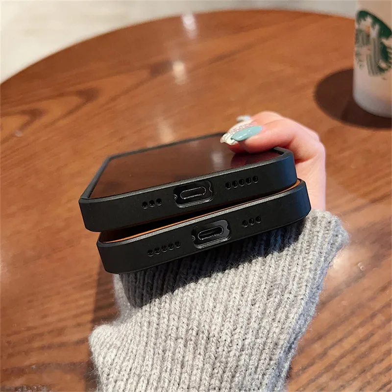 Luxury Wireless Charging Magnetic Cortex Leather Phone Case For iPhone 16 13 12 15 17ProMax 14Plus 18Pro Shockproof Bumper Cover