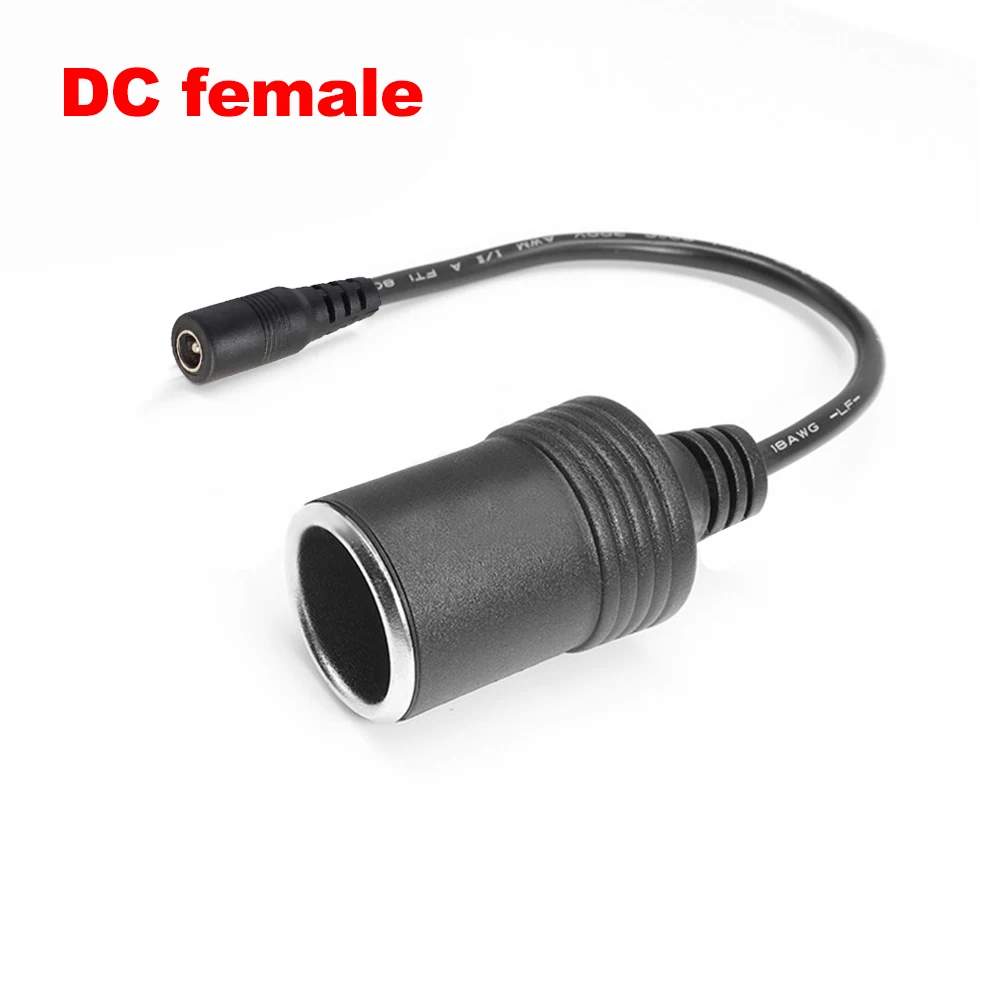 12v 10A/15A/20A/50A Car Mounted Cigarette Lighter Charger with 30cm Cable Female/Male Socket Plug Connector Adapter Universal