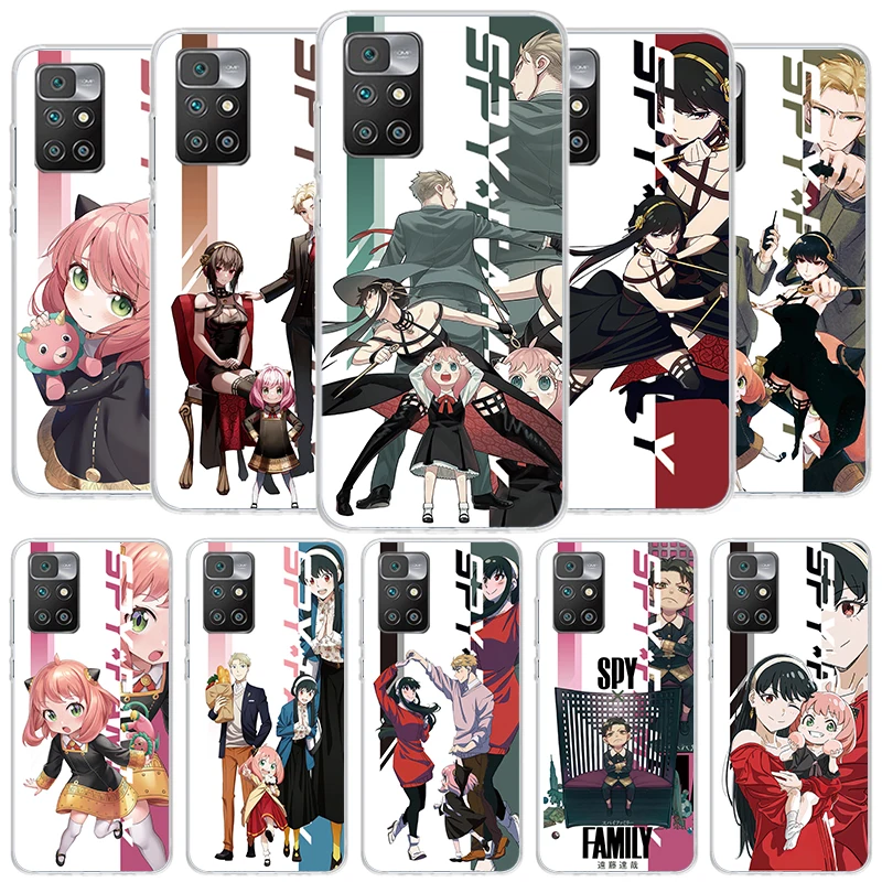 Anime Spy Family Anya Cover Phone Case For Xiaomi Redmi 12C 12 10C 10 9C 9 10A 9A 8A 9T 7A 7 6A 6 Pro K20 K40 S2 Soft Fundas She