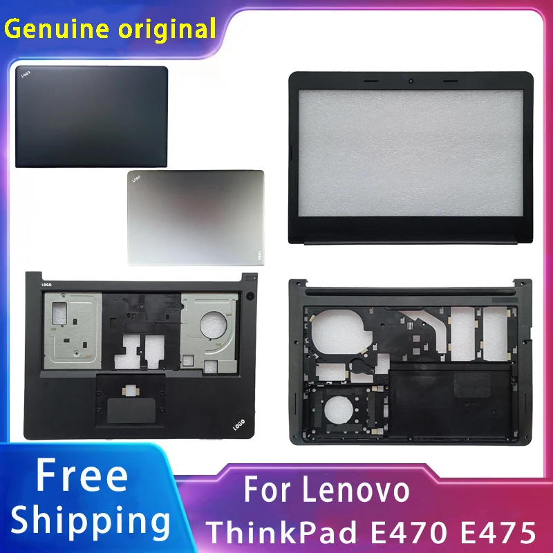 

New For Lenovo ThinkPad E470 E475 ;Replacemen Laptop Accessories Lcd Back Cover/Front Bezel/Bottom With LOGO Black