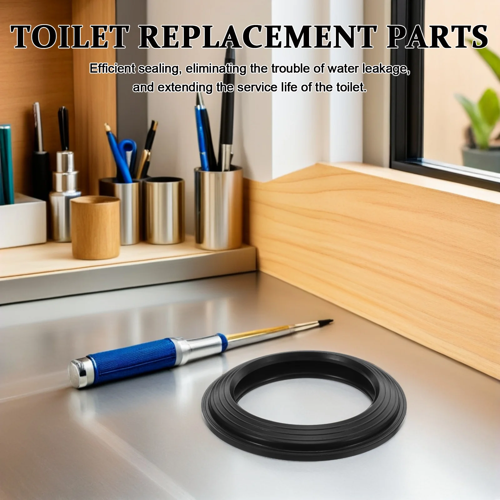 

2Pcs Toilet Seal Rubber Gaskets Replacement Leakproof Cistern Washer for Bathroom Rv Toilet Tank Parts