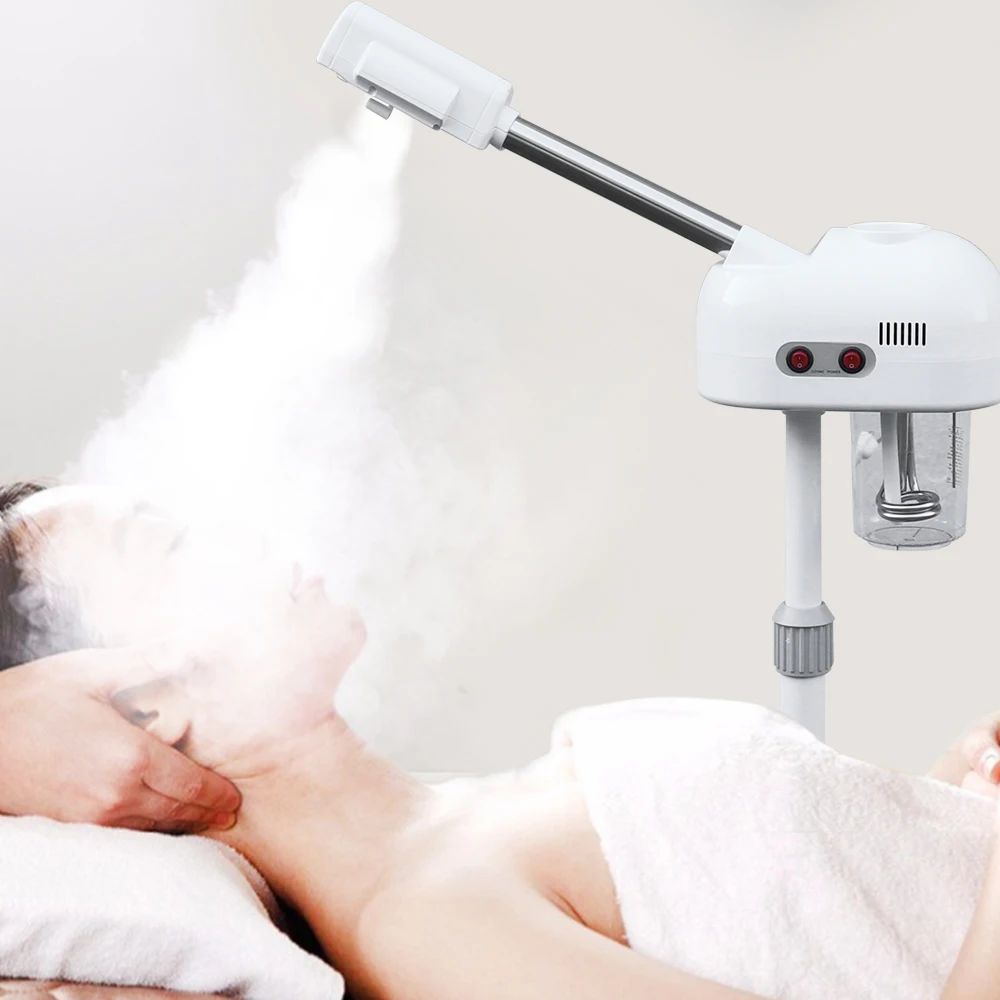 Ozone Facial Steamer, Hot Mist Function, Home & Salon Use, Extract Blackheads, Rejuvenate, Hydrate Skin, Adjustable Height