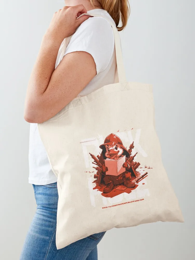 

Duck Hole Tote Bag foldable reusable bag shopping trolley bag shopper women canvas