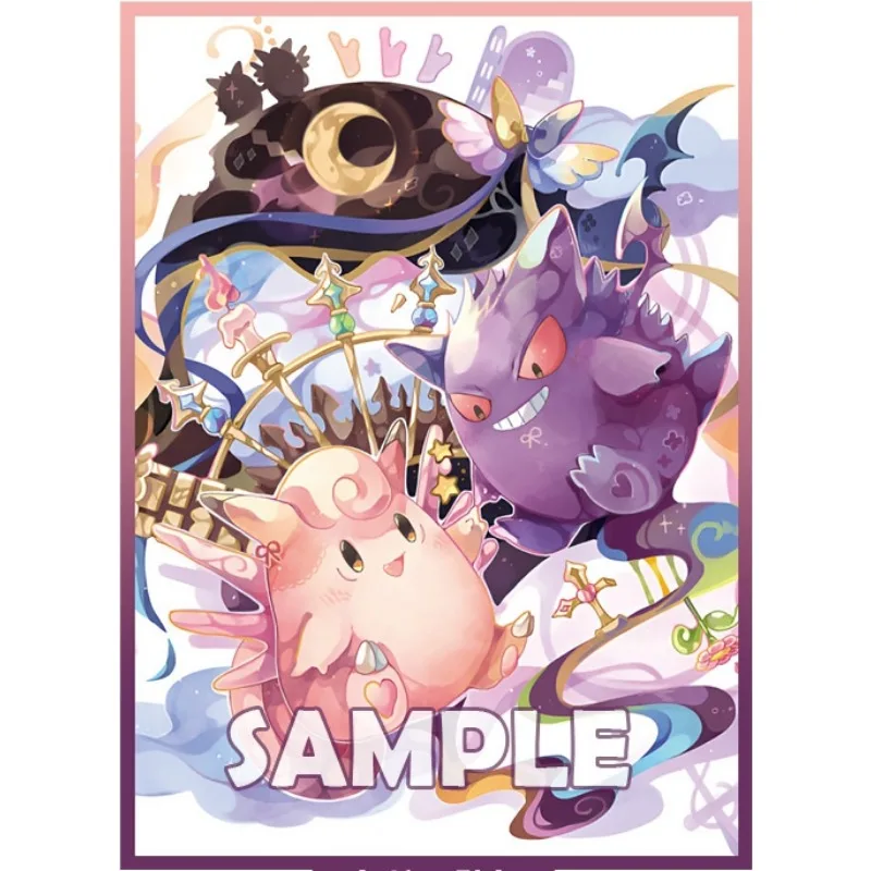 Pokémon Alefable Gengar Animation Characters PTCG Card, Film, Anime Irritation, Jeu, Collection, Cartes, Étui de protection, Jouet, Cadeau, 60Pcs