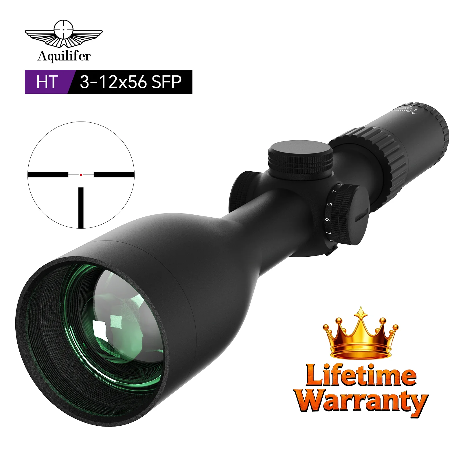 

Aquilifer 3-12x56 SFP Rifle Scope Hunting Optical for AR15 AK Hunting Shooting Gun Accessories Waterproof Fogproof Optics Sight
