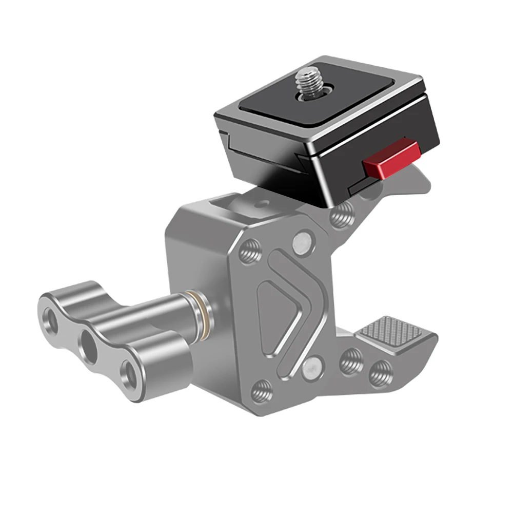 Mini Quick Release Plate Mount Self-Locking Function 1/4inch Screw for V-Mount Battery/Tripod/Slide Rail/Stabilizer Accessories