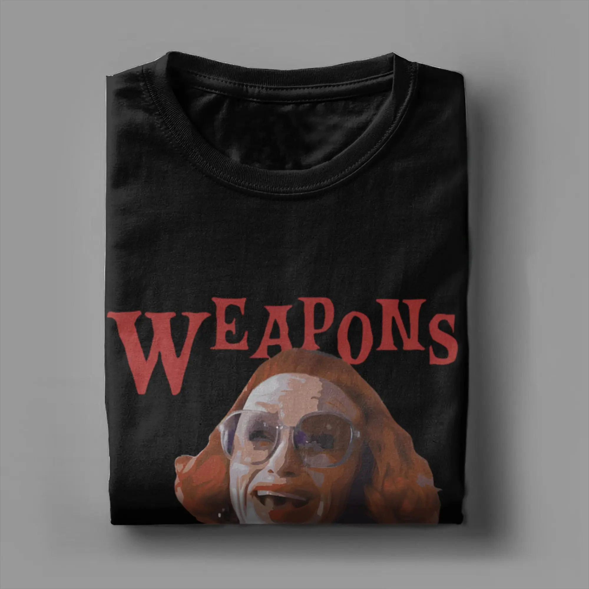 تي شيرت رجالي W-Weapons 2025 Aunt Gladys فيلم رعب الفكاهة 100% قطن تي شيرت قصير الأكمام تي شيرت رقبة مستديرة ملابس كلاسيكية