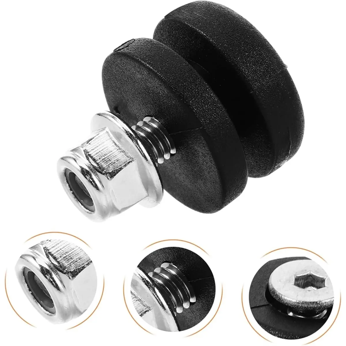 A78I 4pcs Bushing Pad for Trunk Dirt Bike Pads Spacers Rear Luggage Case Pad Motorbike Supply Trunk Bracket Base Plate