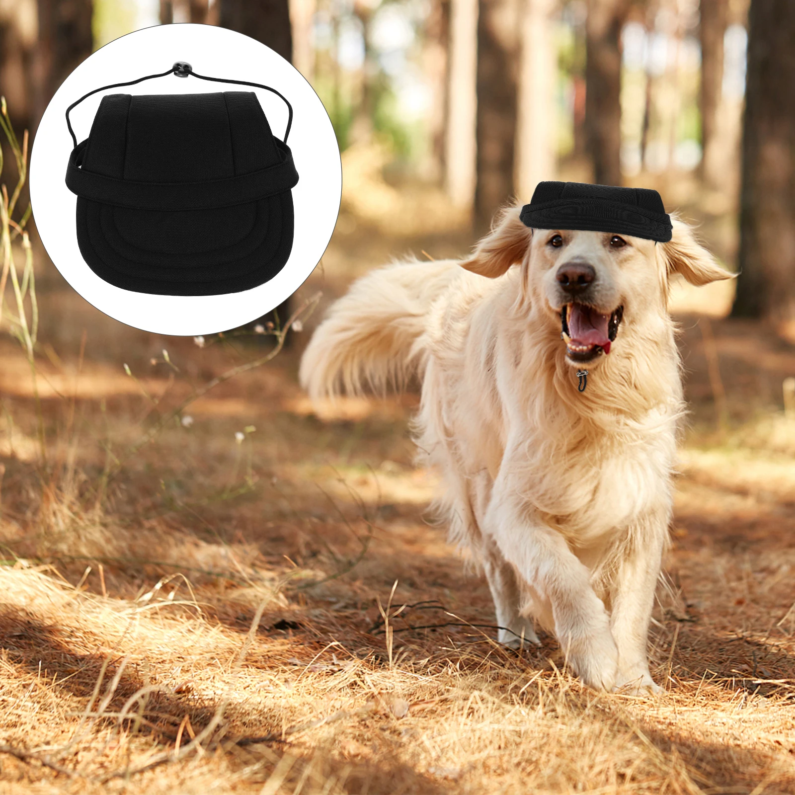 

Pet Dog Cap Summer Adjustable Visor Canvas Material Sun Protection Lightweight Breathable Pet Baseball Hat for Dogs Cats
