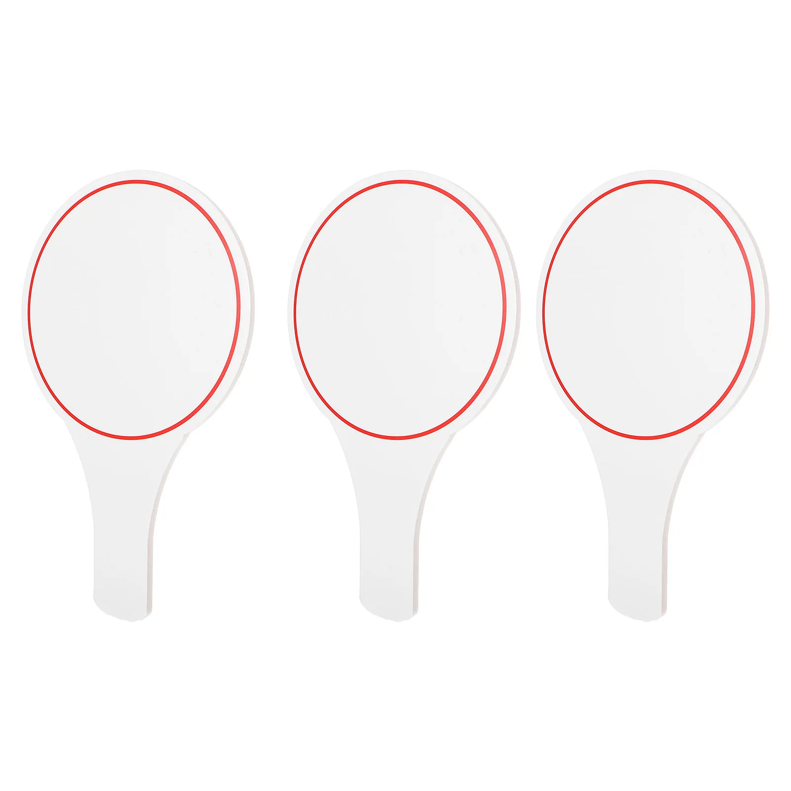 3pcs Foam Scoreboard Paddle Erasable Single Side Blank Writing Board Voting Paddles Football Judges Scoring Office